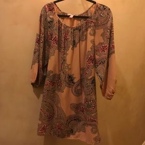 Peasant blouse, paisley print: for work or play!